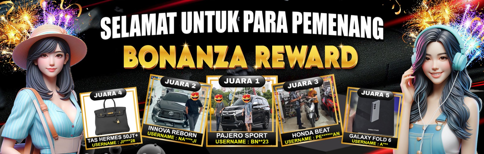 PEMENANG REWARD BONANZA